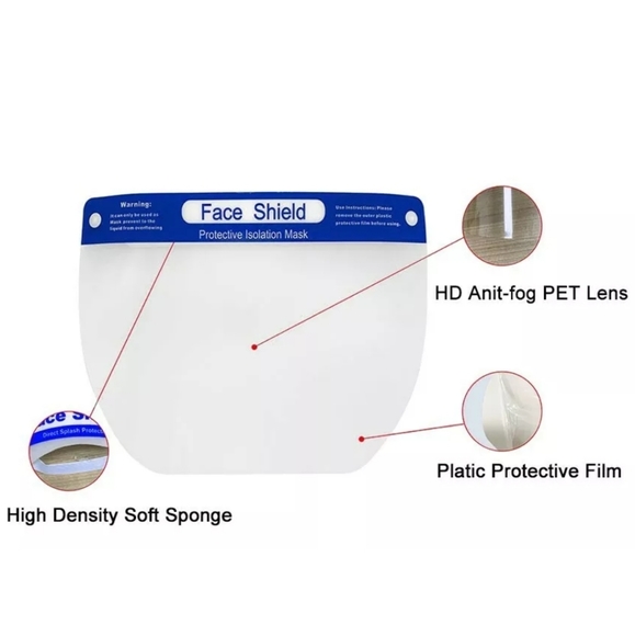 5 Pcs Face Shield Protection - Picture 2 of 4